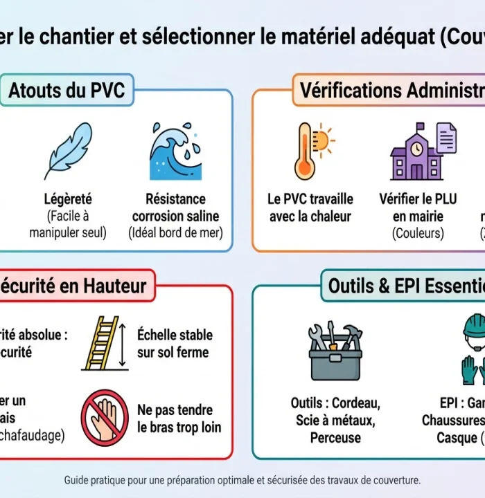 Poser une gouttière PVC : fixation et calcul de pente